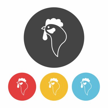 tavuk simgesi vektör illüstrasyonu