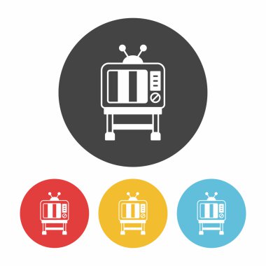 TV video simge vektör çizim