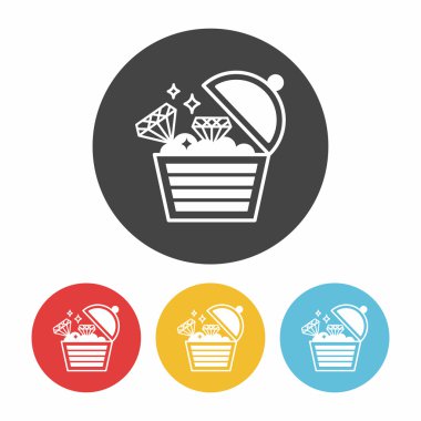 Hazine simge vektör çizim