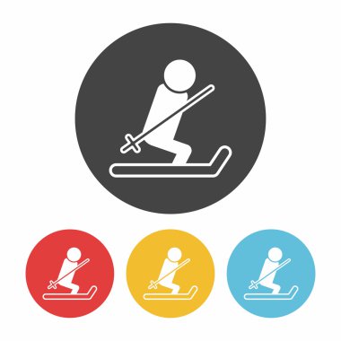 Kayak simge vektör çizim