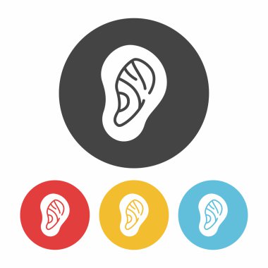 kulak simgesi vektör illüstrasyonu