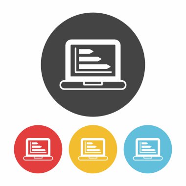 Bilgi grafik simge vektör çizim