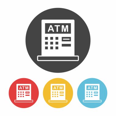 atm simge vektör illüstrasyonu