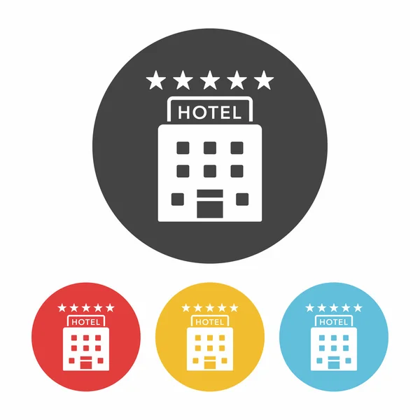 Hotel pictogram vector illustratie — Stockvector