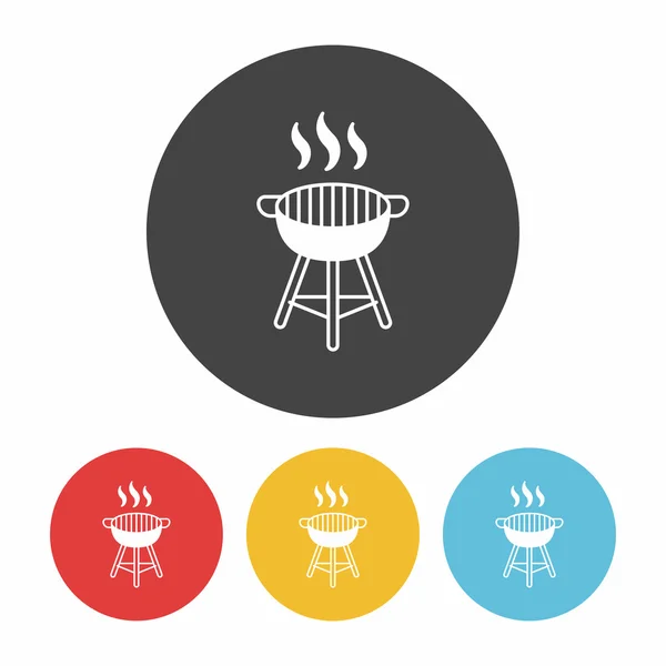 Illustration vectorielle icône four barbecue — Image vectorielle