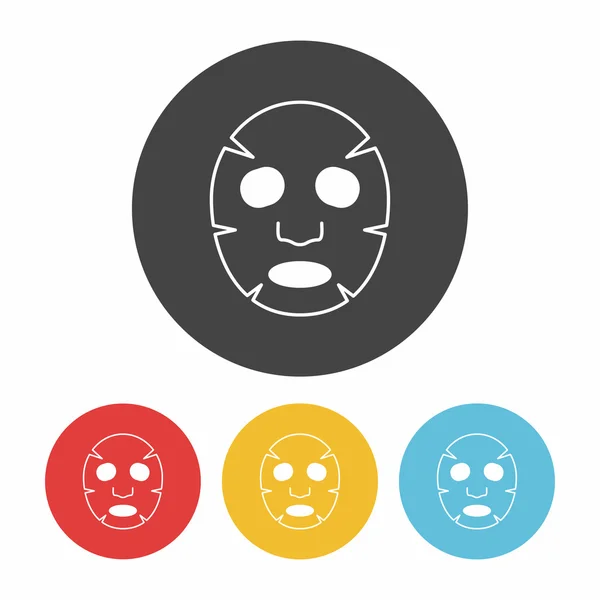 Mascarilla facial icono vector ilustración — Vector de stock