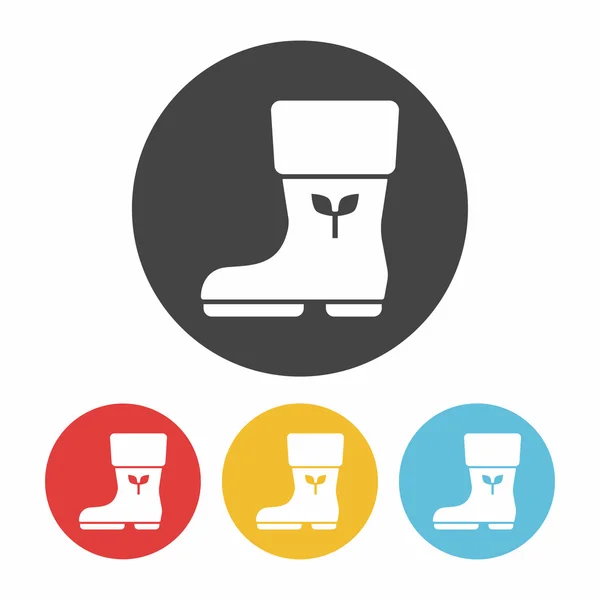 Botas de lluvia icono vector ilustración — Archivo Imágenes Vectoriales