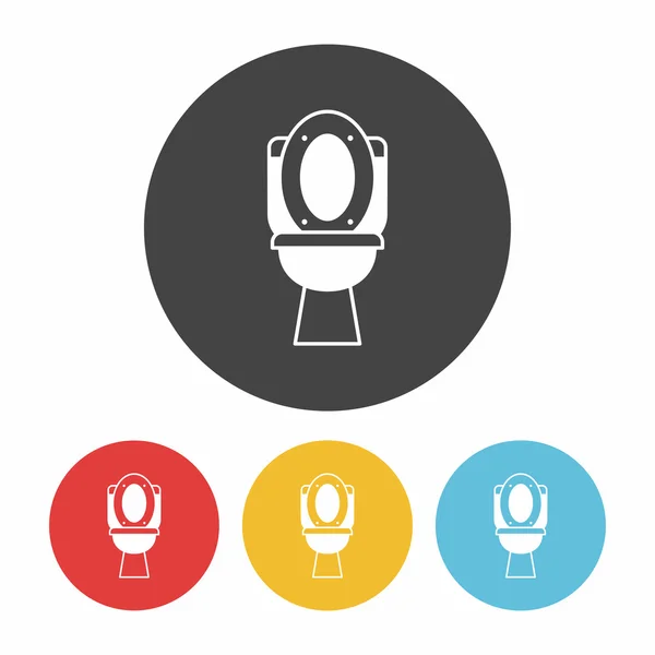 Toilettensitz Symbol Vektor Illustration — Stockvektor