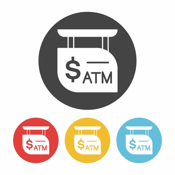 Illustration vectorielle d'icône de signe ATM — Image vectorielle