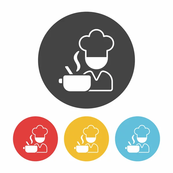 Chef icono vector ilustración — Archivo Imágenes Vectoriales