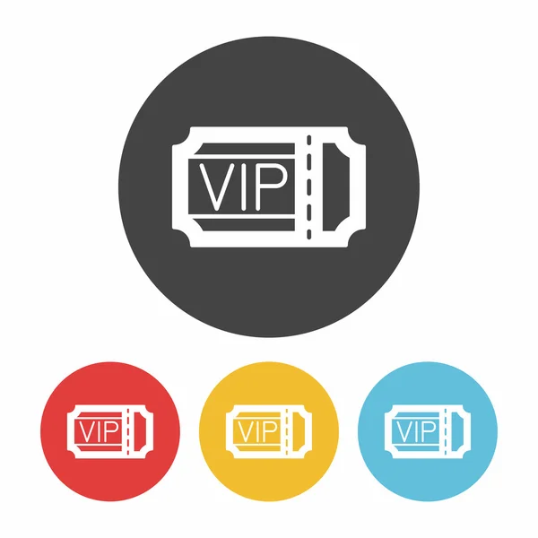 Icono de ticket vip vector ilustración — Vector de stock