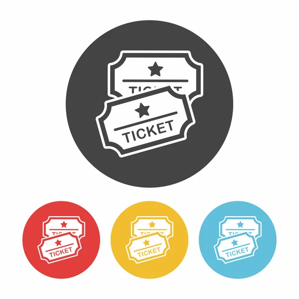 Icono de ticket vector ilustración — Vector de stock