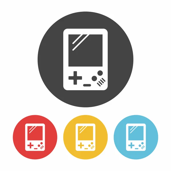 Consoles de jeu portables icône illustration vectorielle illustration vectorielle — Image vectorielle