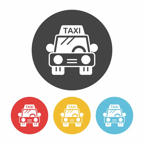 Taxi icona vettoriale illustrazione vettoriale illustrazione — Vettoriale Stock