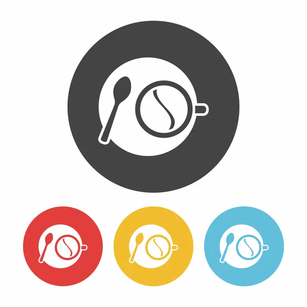 Illustrazione vettoriale dell'icona del caffè caldo illustrazione vettoriale — Vettoriale Stock