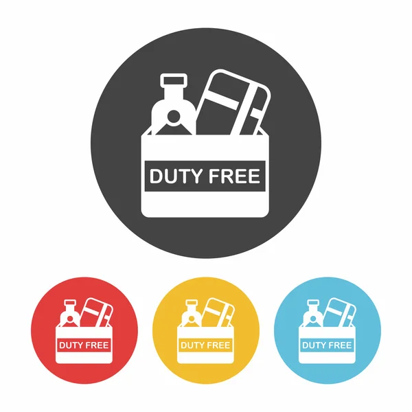 Illustrazione vettoriale icona duty free — Vettoriale Stock