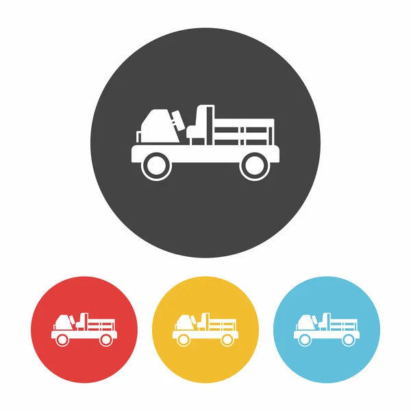 Lastkraftwagen Ikone Vektor Illustration — Stockvektor