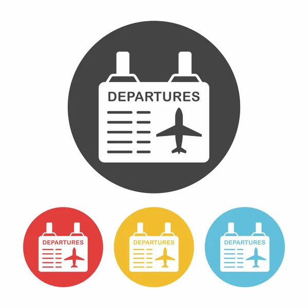 Mapa de información del aeropuerto icono vector ilustración — Vector de stock