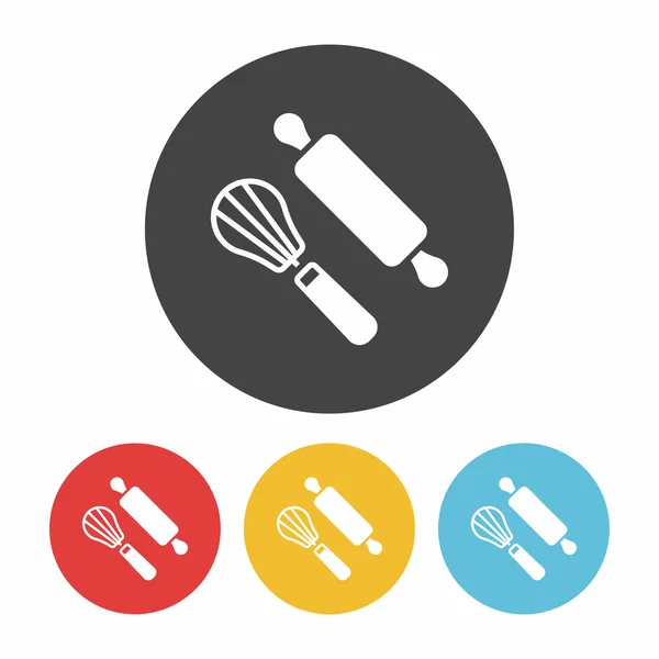 Rolling pin icono vector ilustración — Archivo Imágenes Vectoriales