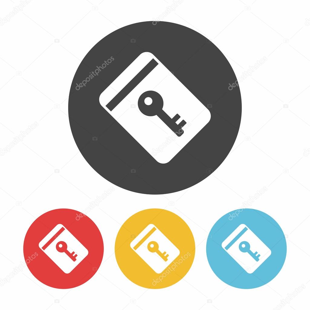 hotel key icon vector illustration