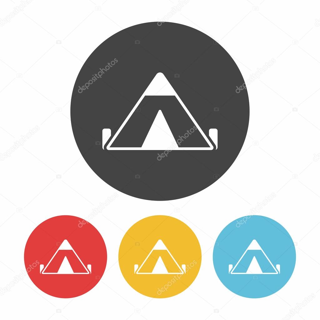 tent icon vector illustration