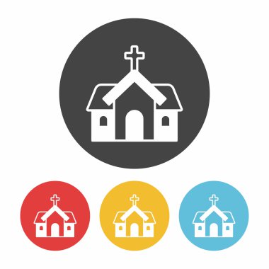 kilise simgesi vektör illüstrasyonu