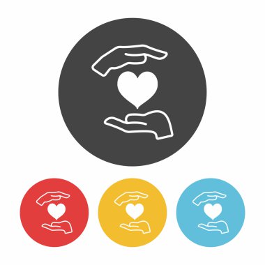 bağış simgesi vektör illüstrasyonu