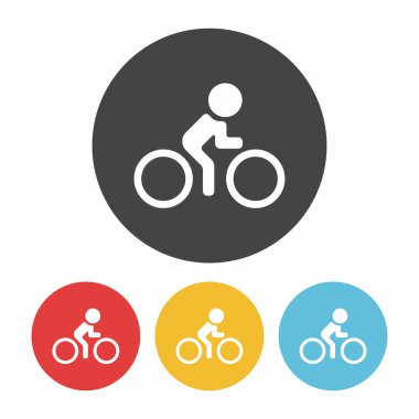 Bisiklet Bisiklet simge vektör çizim