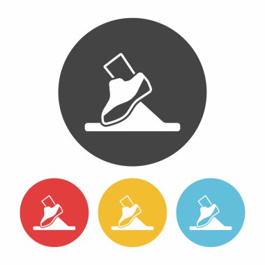 spor ayakkabı ikonu vektör illüstrasyonu