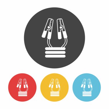 Araba şarj simge vektör çizim