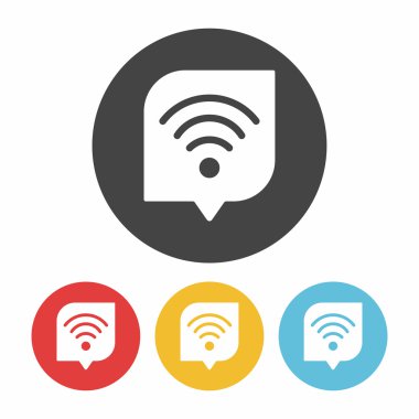 kablosuz ikon vektör illüstrasyonu