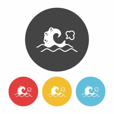 Dalgalar simge vektör çizim