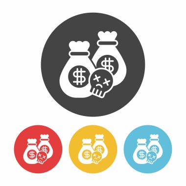 para çantası ikon vektör illüstrasyonu