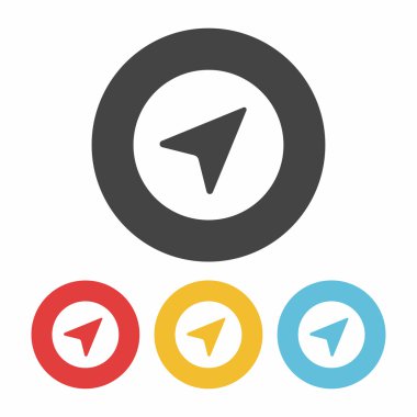 konum simgesi vektör illüstrasyonu