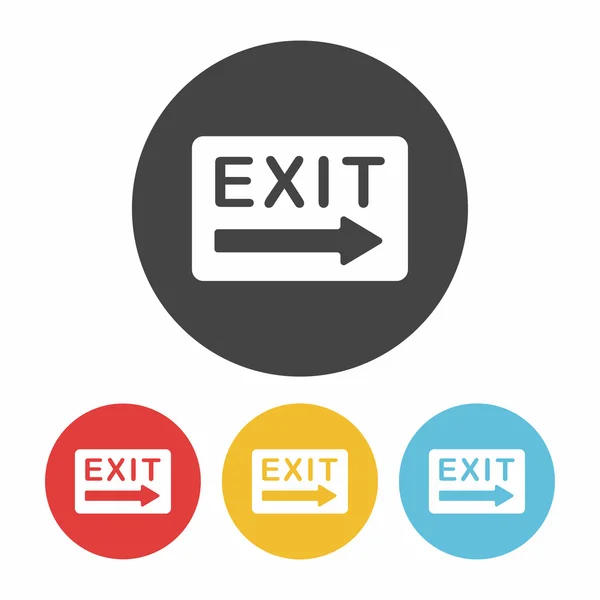 Exit pictogram vector illustratie — Stockvector