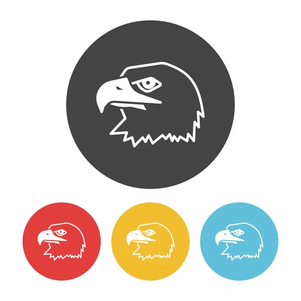 Animal águila icono vector ilustración — Vector de stock
