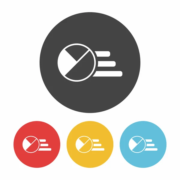 Informationen Diagramm Symbol Vektor Illustration — Stockvektor