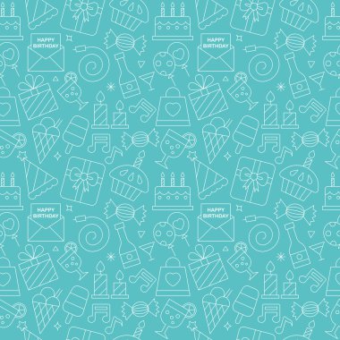 Doğum günü çizgi simgesini kalıbı tanımlar