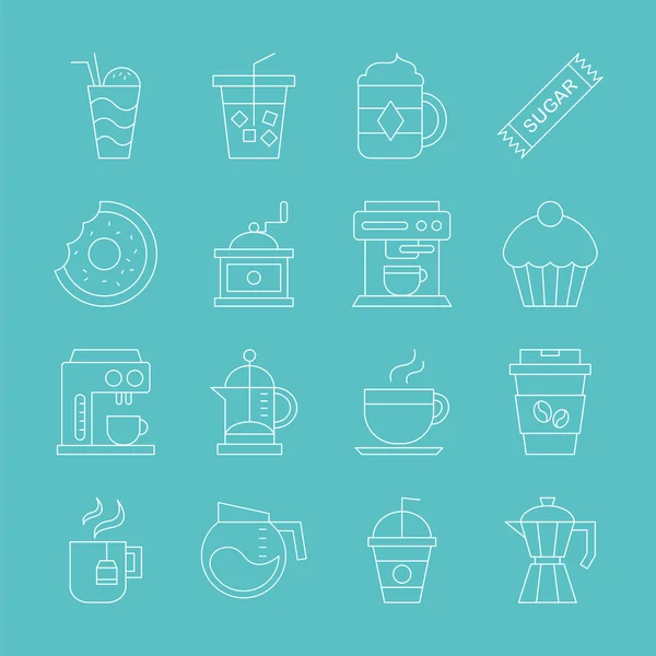 COFFEE ICON SET — стоковый вектор