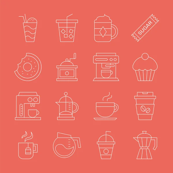 COFFEE ICON SET — стоковый вектор