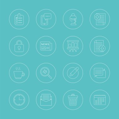 Ofis hattı Icon set