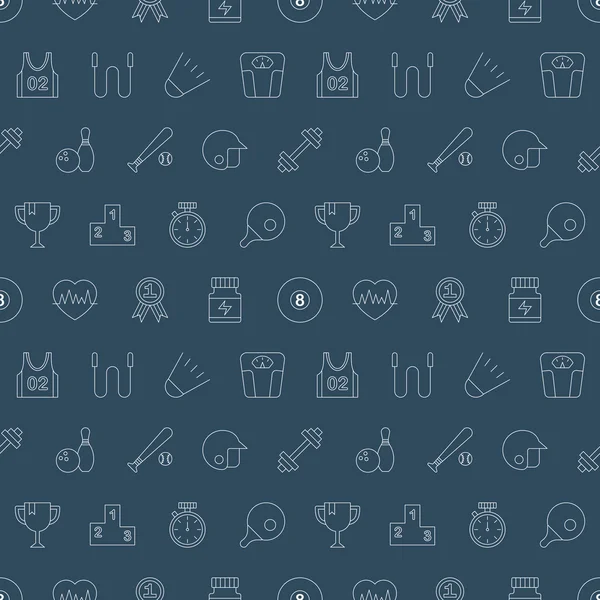 Spor çizgi simge desen seti