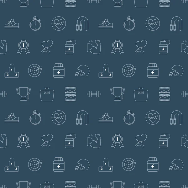 Spor çizgi simge desen seti