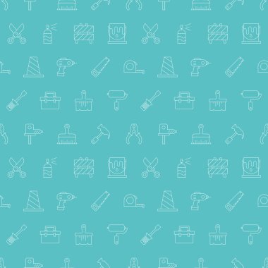 Aracı satır simge desen seti