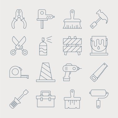 Aracı satır Icon set