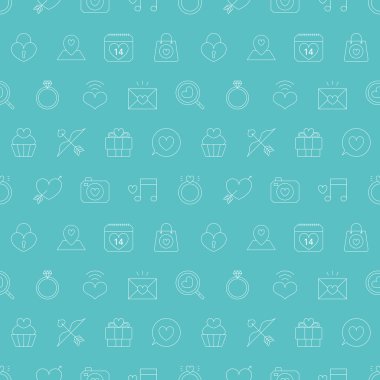 Sevgililer günü çizgi simgesini kalıbı tanımlar