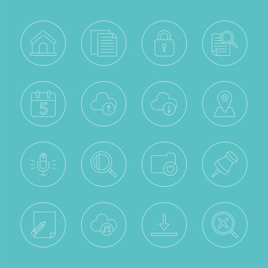 Web hattı Icon set