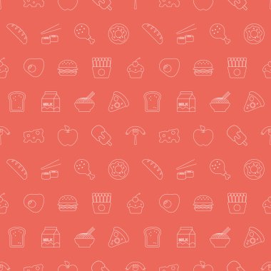 food line icon pattern set