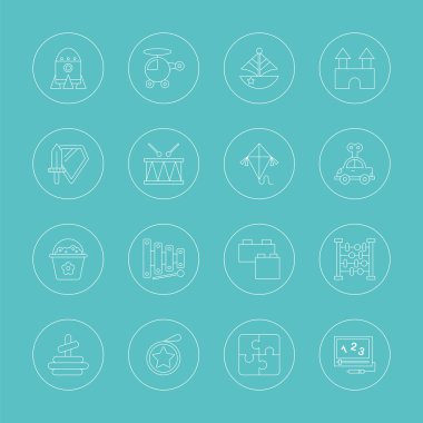 toy line icon set