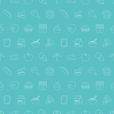 food line icon pattern set